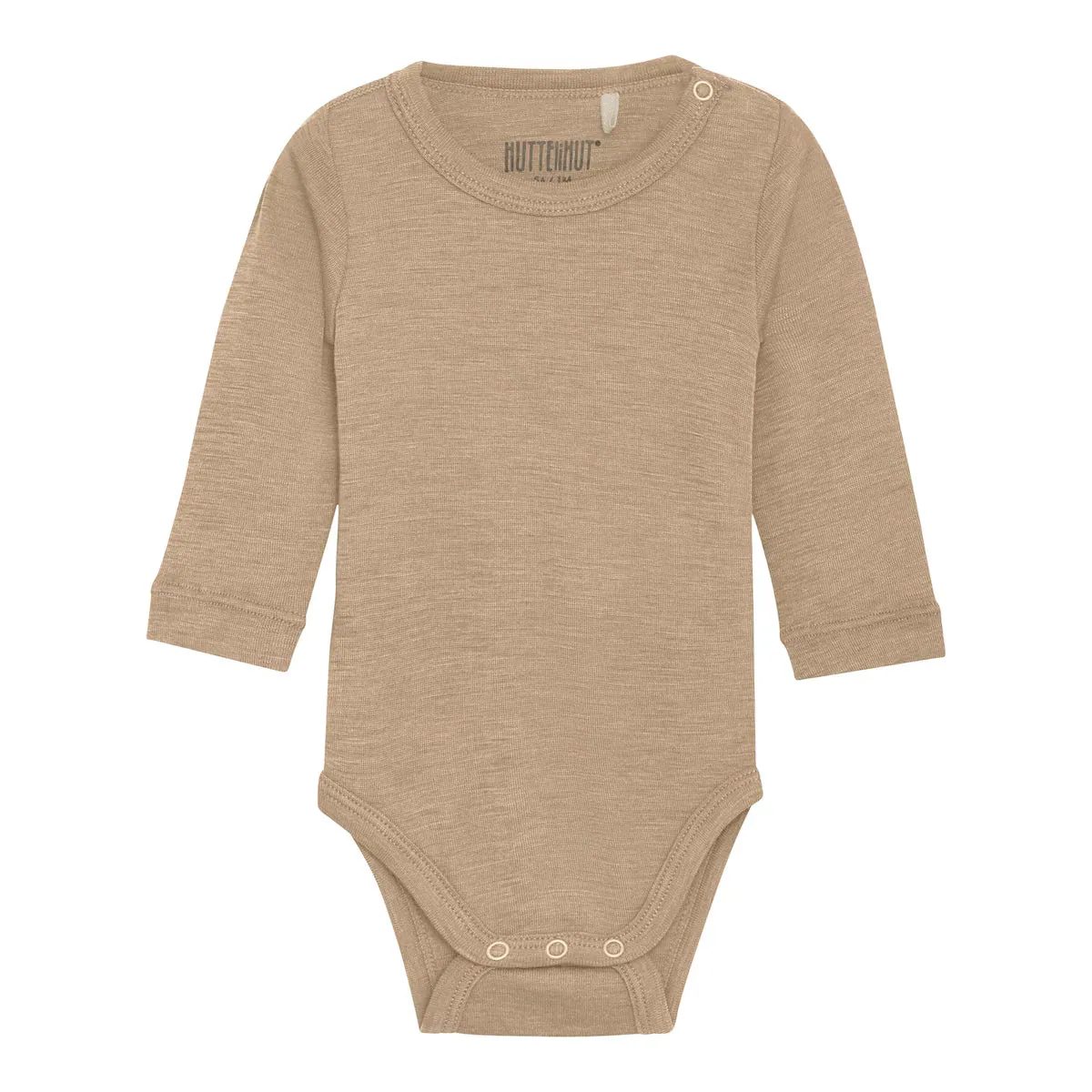 Huttelihut Wolle-Seide Body - light taupe