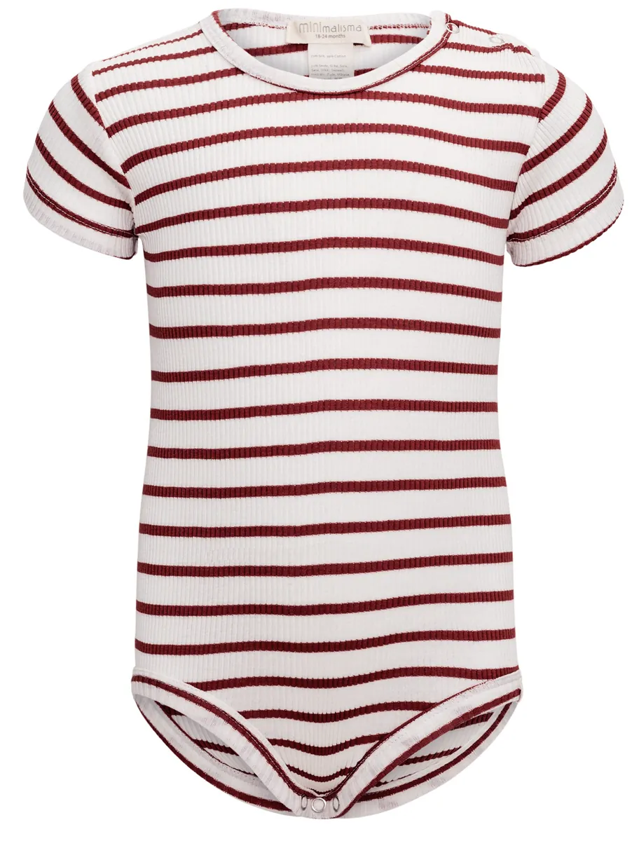 minimalisma Body Seide-Baumwolle "Buddy" Hibiscus Stripes
