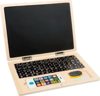 Ordinateur portable en bois avec tableau aimanté