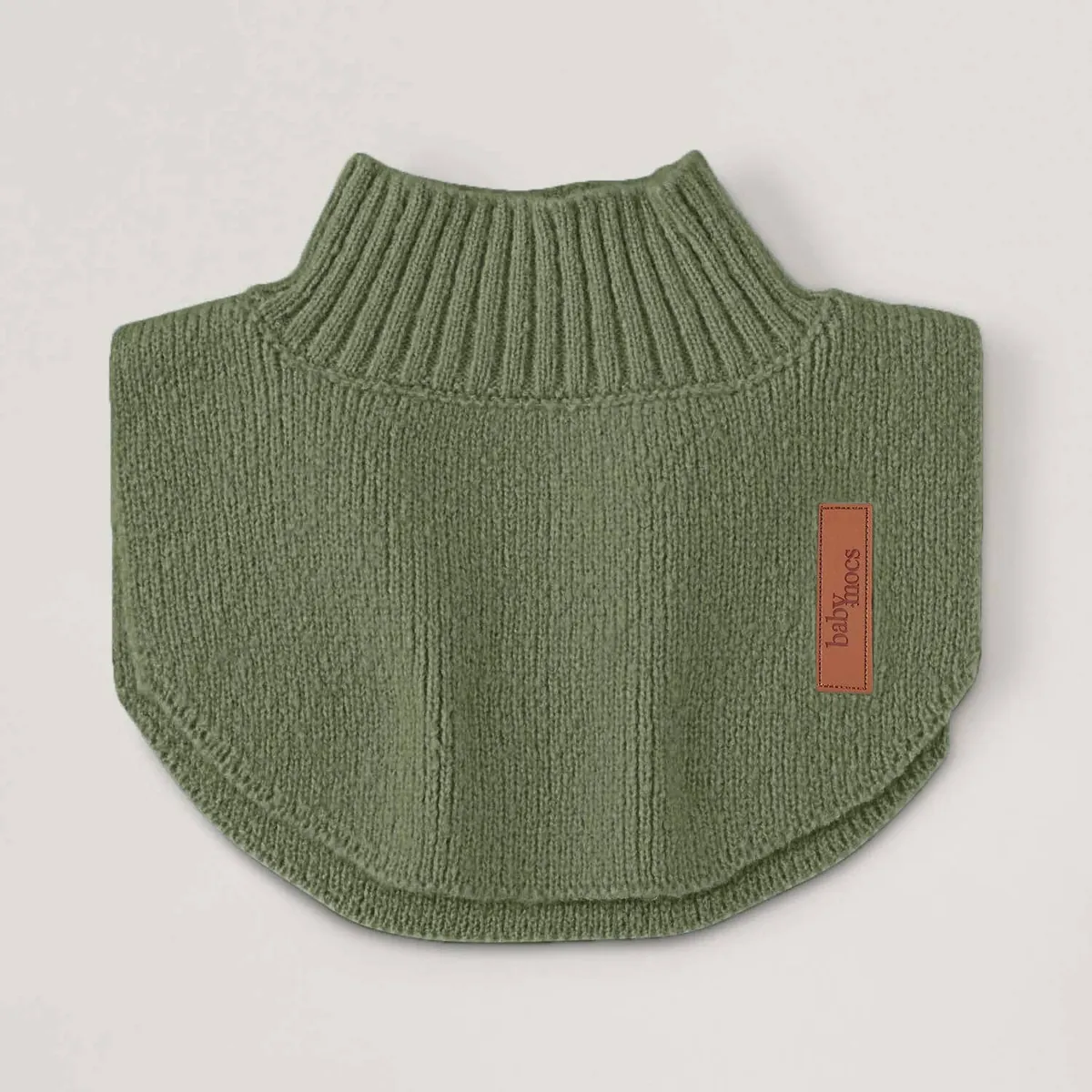 Halsschmeichler aus Bio-Baumwolle Kind - olive