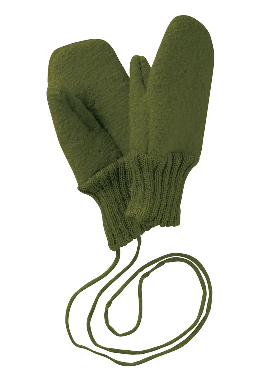 Disana Wolle Walk-Handschuhe | Olive