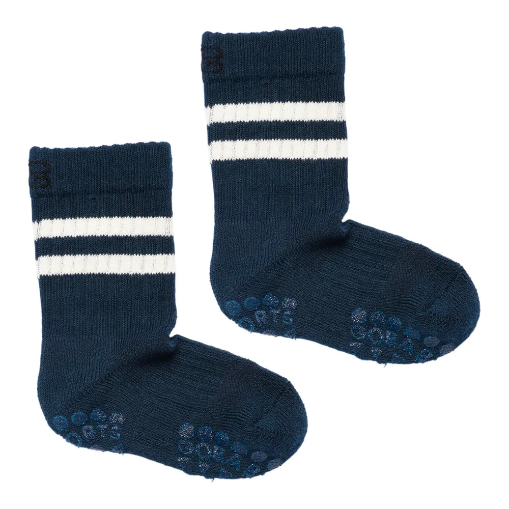 GoBabyGo Antirutsch Sportsocken | Navy Blue
