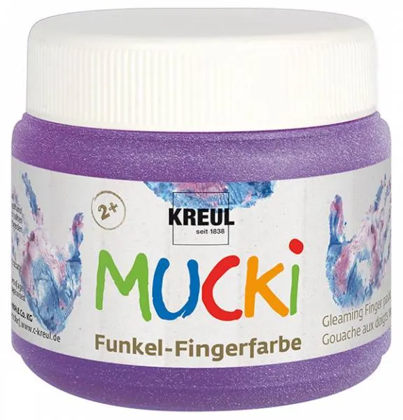 MUCKI Funkel-Fingerfarbe Zauber-Lila