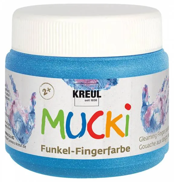 MUCKI Funkel-Fingerfarbe Diamanten-Blau