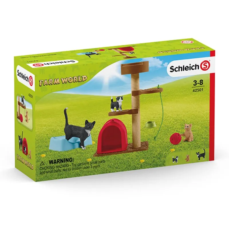 Spielspaß für niedliche Katzen