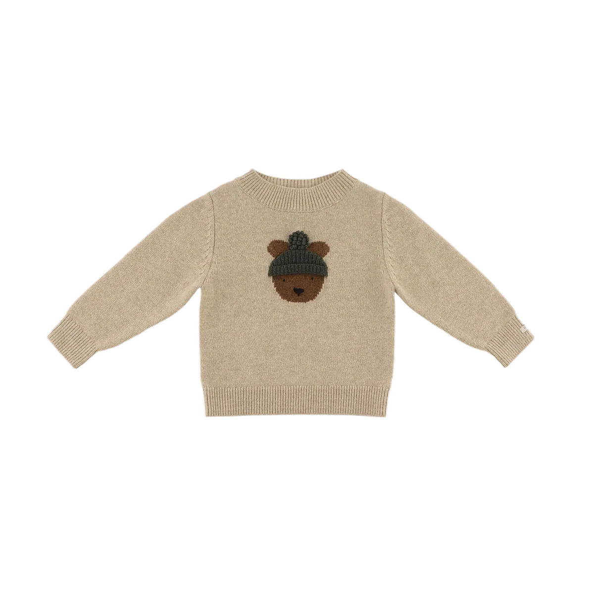 Donsje Merino Wool Sweater "Denn" | Bear | Biscotti Melange