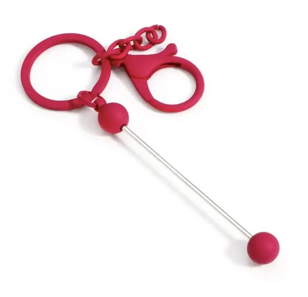 Beperlbarer Schlüsselanhänger pink