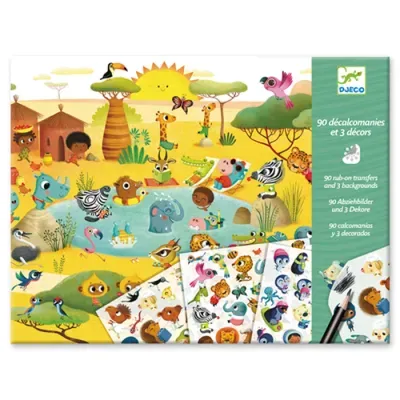 Décalcos Savane, désert et pole nord