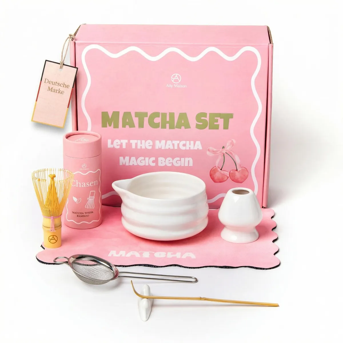 7-teiliges Matcha-Set, Weiss 7