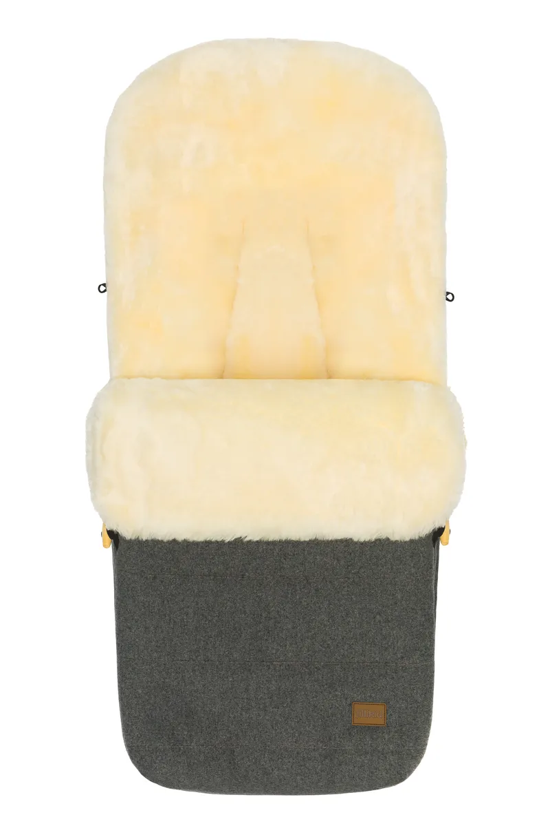 Fillikid Fusssack Bernina Wool grau