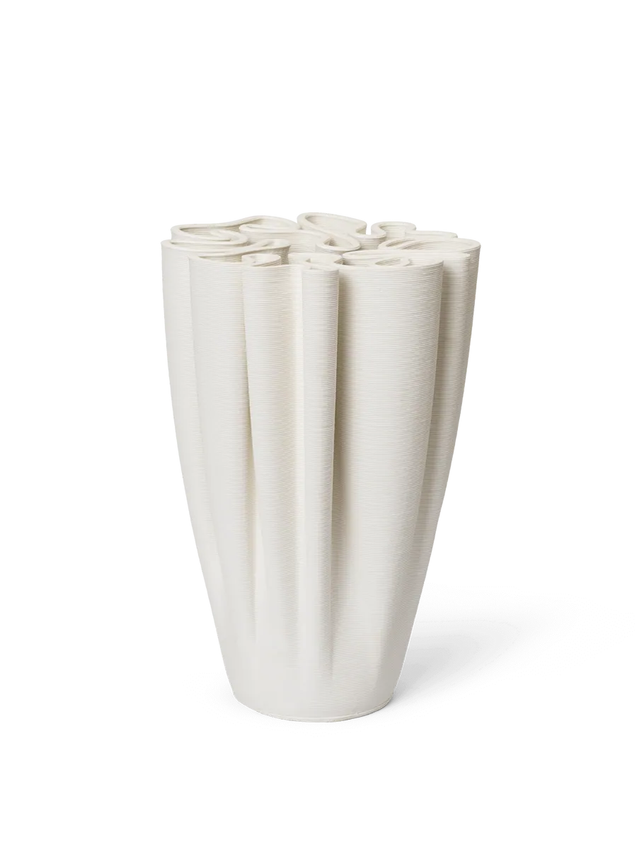 Ferm Living Vase Dedali | H25 Off-white