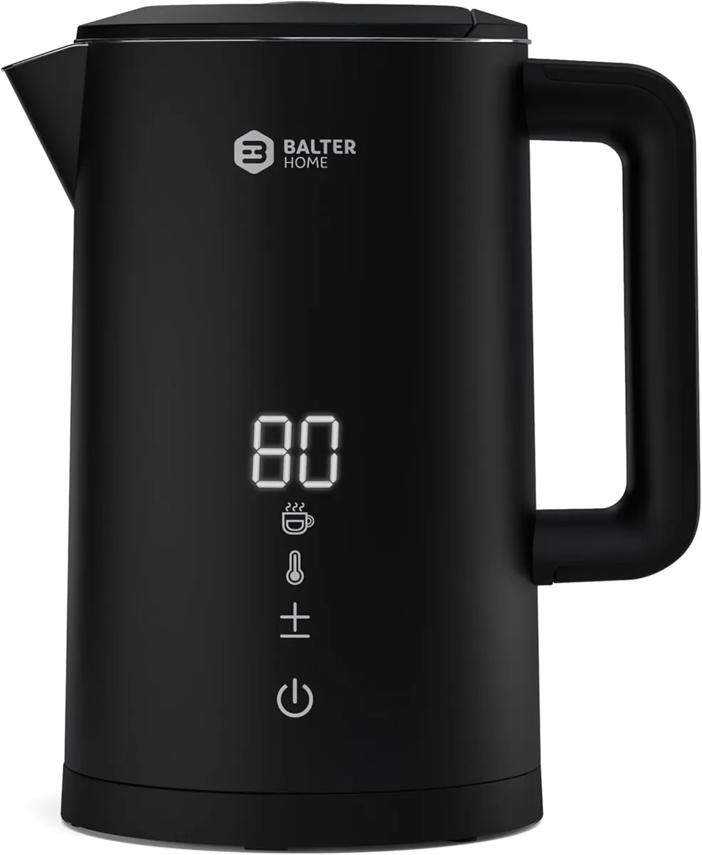Wasserkocher mit Temperatureinstellung, A. Black, 5 Stufen, Lcd