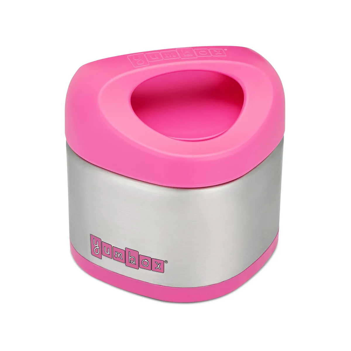 Yumbox Cubi Thermo-Essensbehälter für Kinder Einfach zu tragen und zu öffnen, 10 oz - Beerenpink