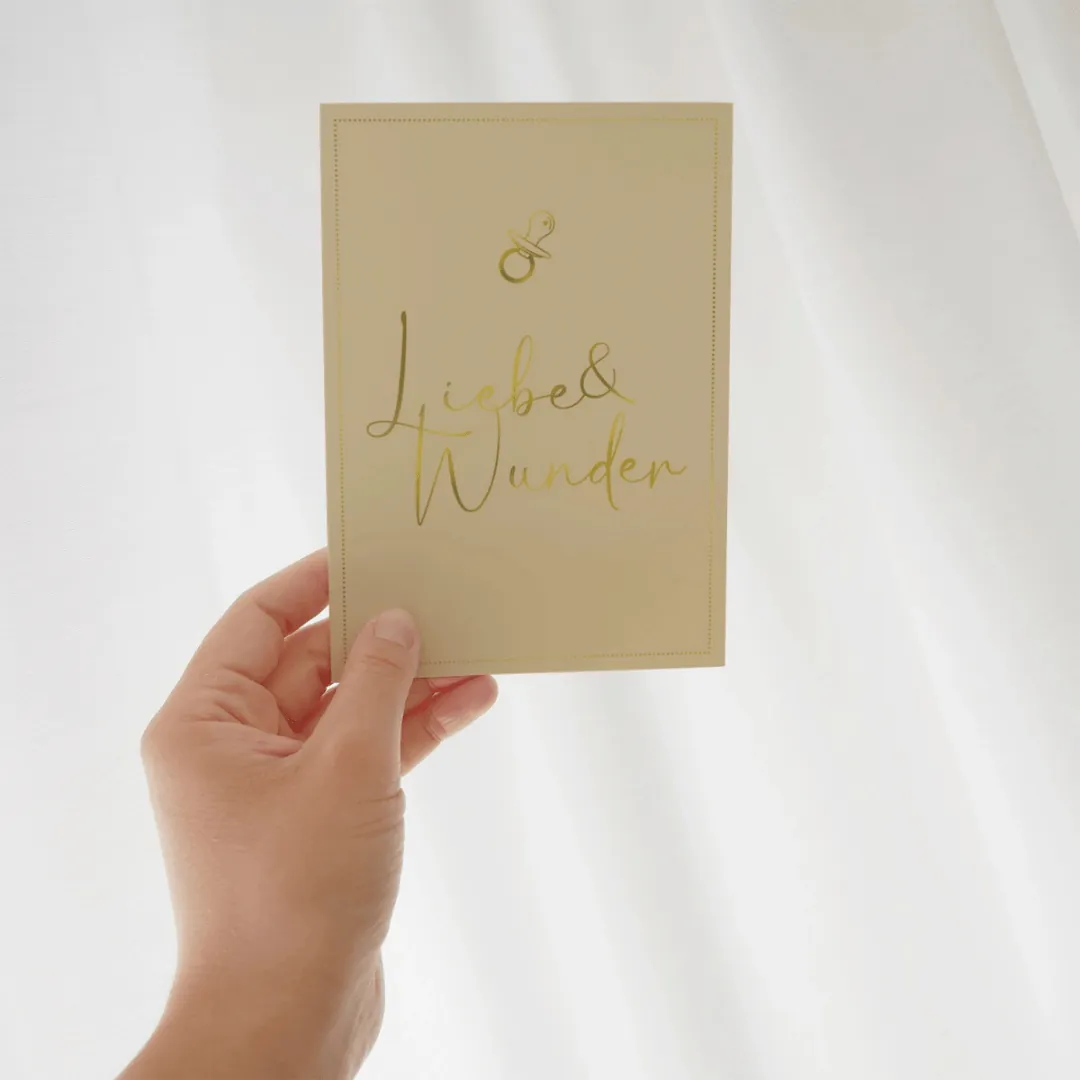 Glückwunschkarte Liebe und Wunder