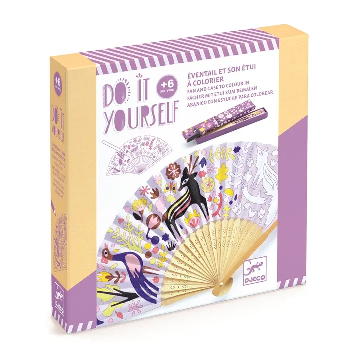 DIY - Eventail et son étui à colorier