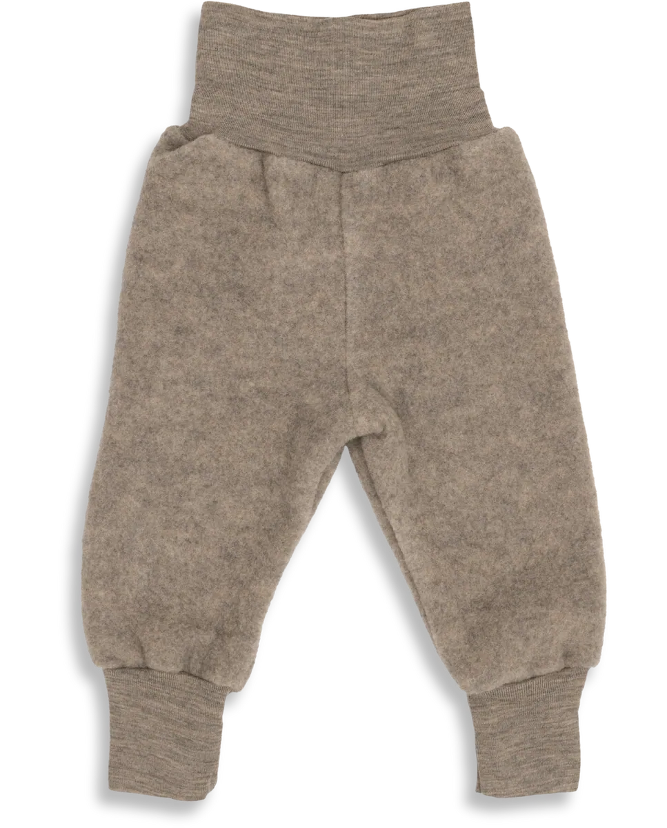 Engel Wollfleece Hose | Walnuss Melange