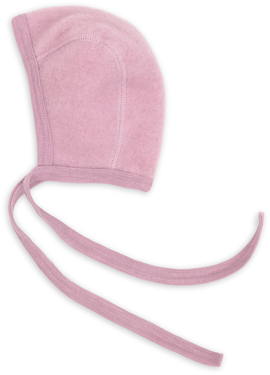 Engel Baby Wollfleece Mütze | Rosenholz Melange