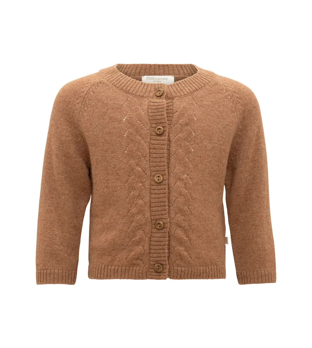 minimalisma Merino Strickjacke "Inka" |  Camel