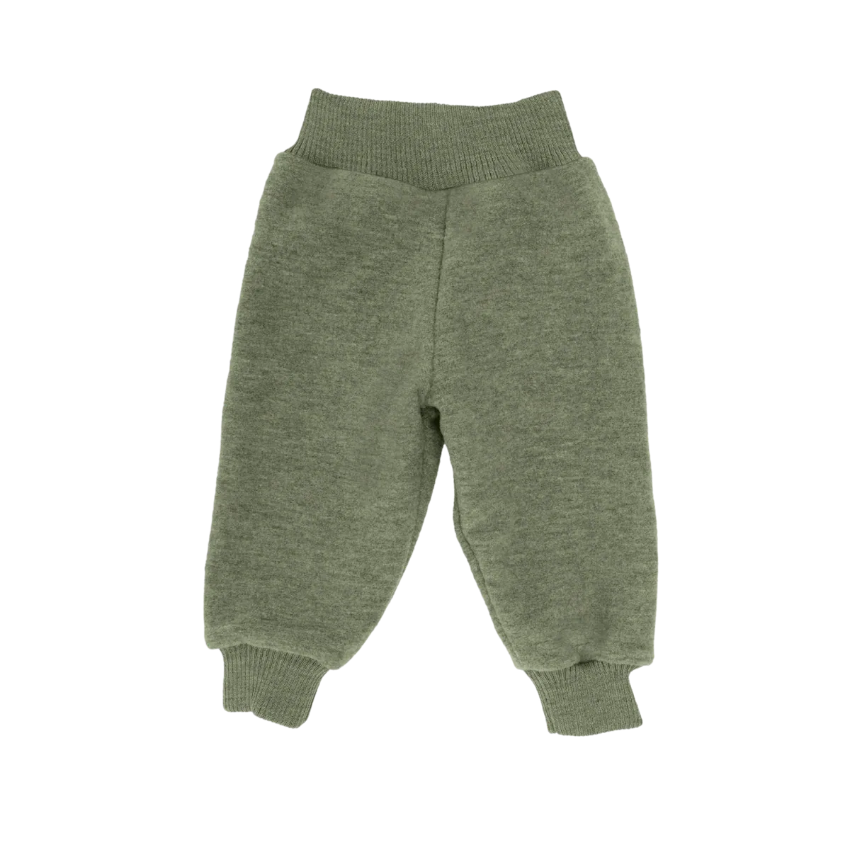 Engel Wollfleece Hose | Salbeigrün Melange