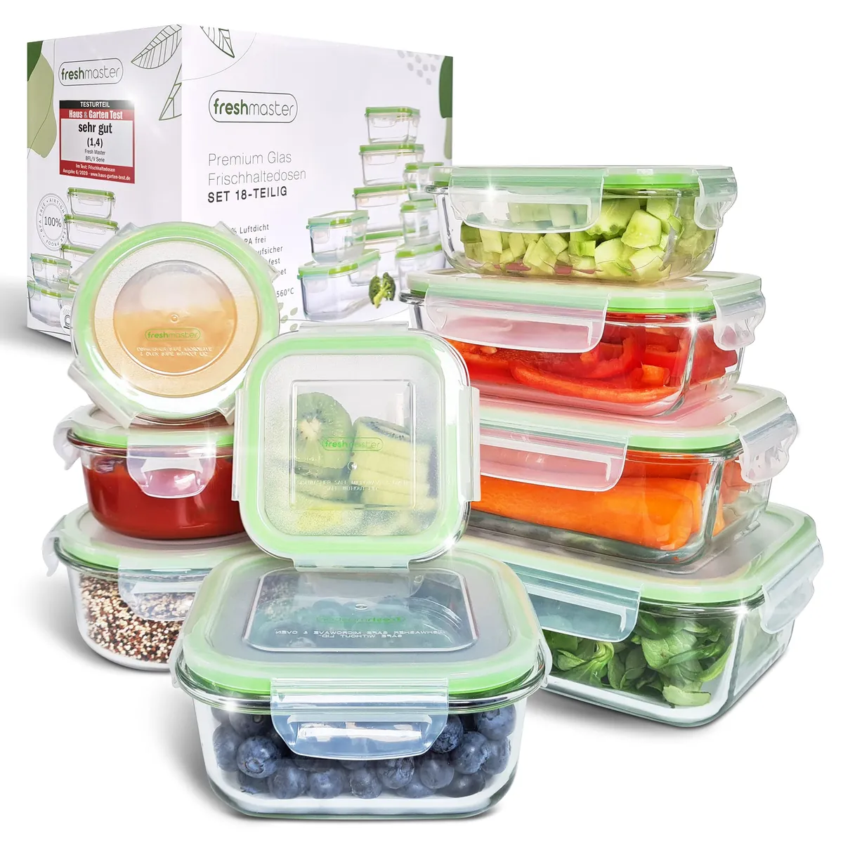 Frischhaltedosen-Set, 18 teilig