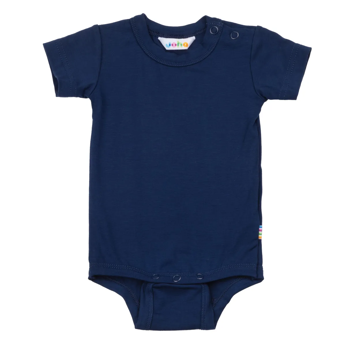 Joha "Kurzarm Body" Wolle-Seide | Navy