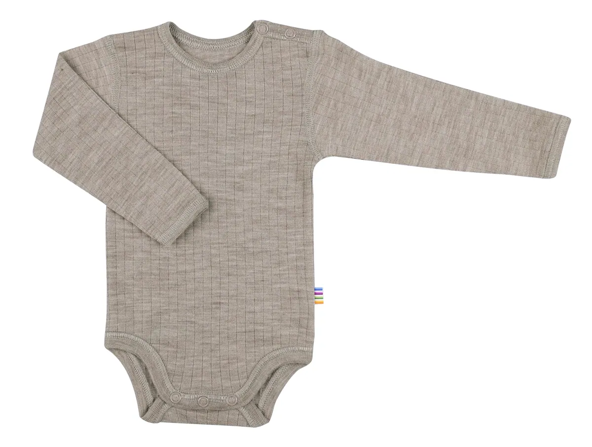 Joha "Langarm Body" Merinowolle | Sesame Melange