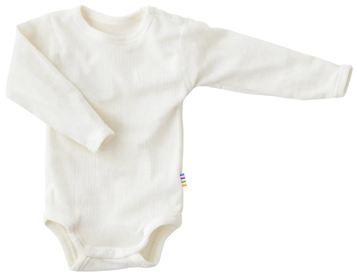 Joha "Langarm Body Merinowolle | Off White