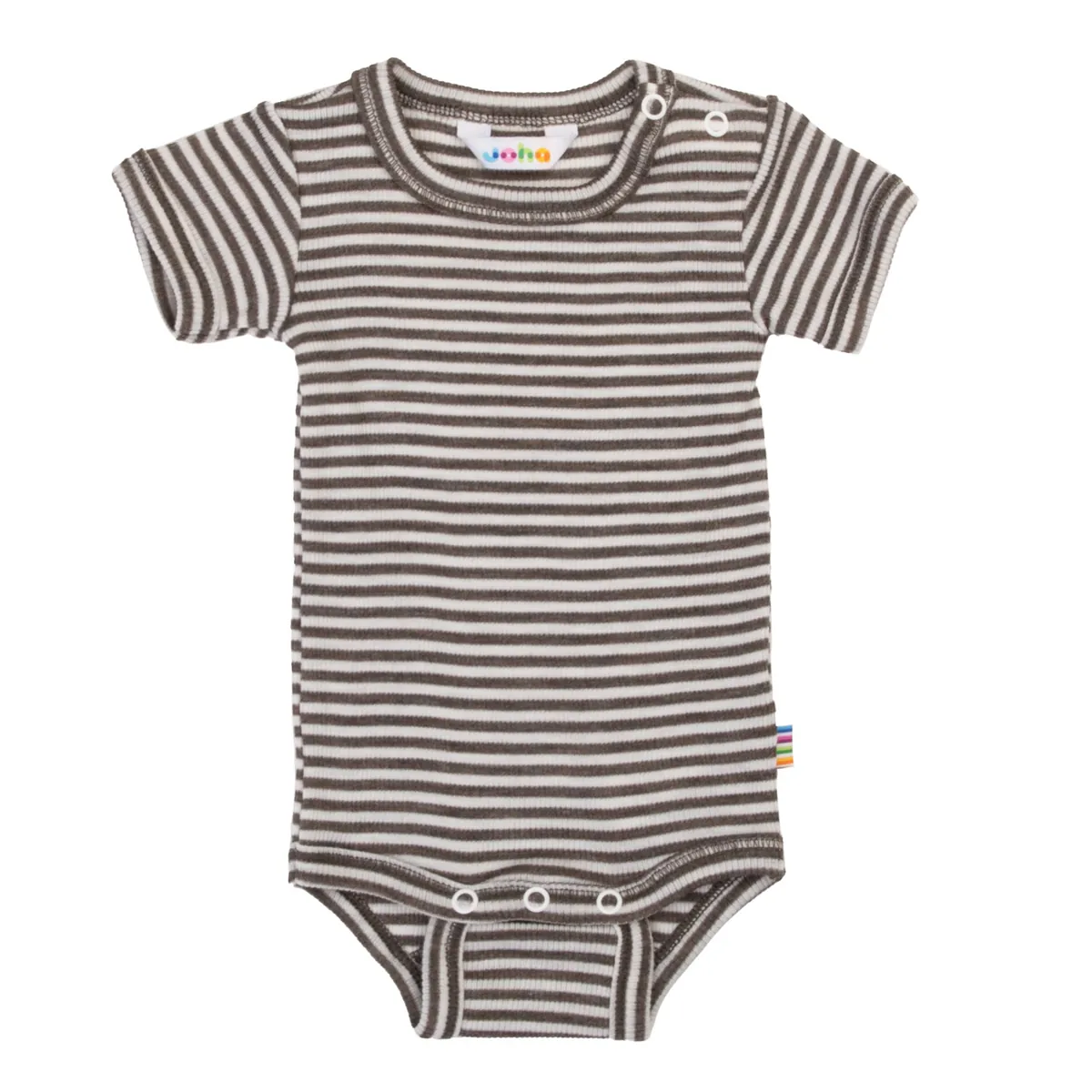 Joha Body Kurzarm Wolle/Seide | Braun Beige