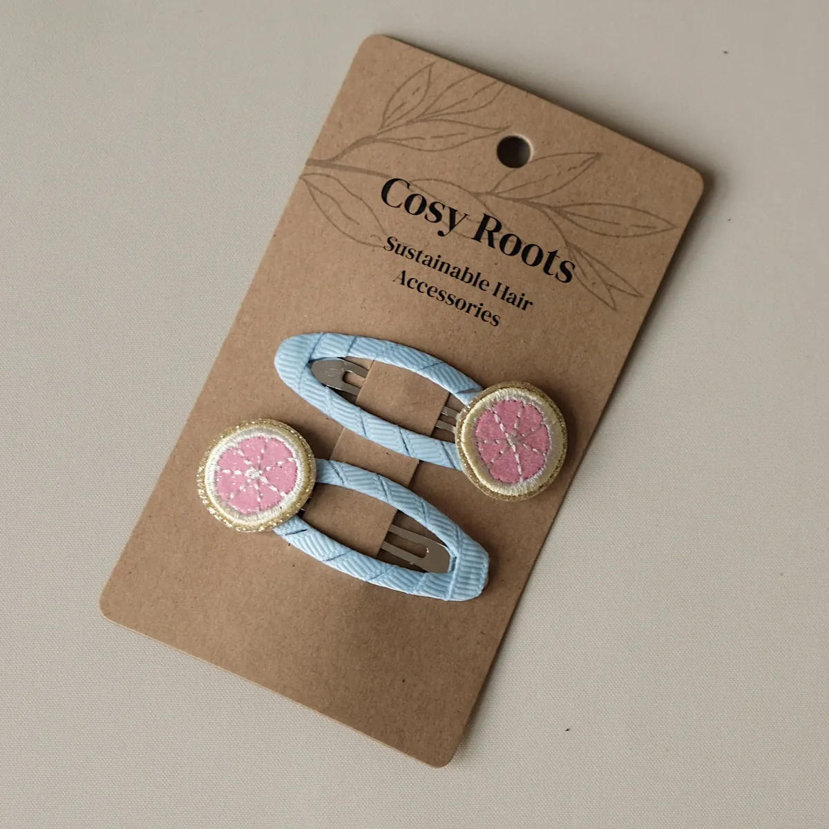 Cosy Roots Hair Clips - Little Grapefruits - 2 Stück