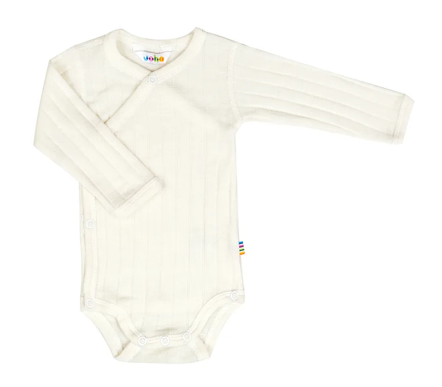 Joha Wickel-Body Wolle-Seide | Off White Rib