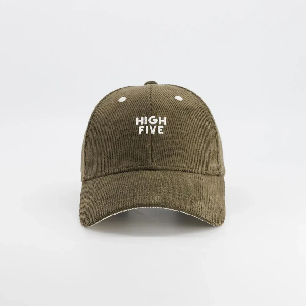 Chamaye Cap Velours "High Five" Kaki | Kids