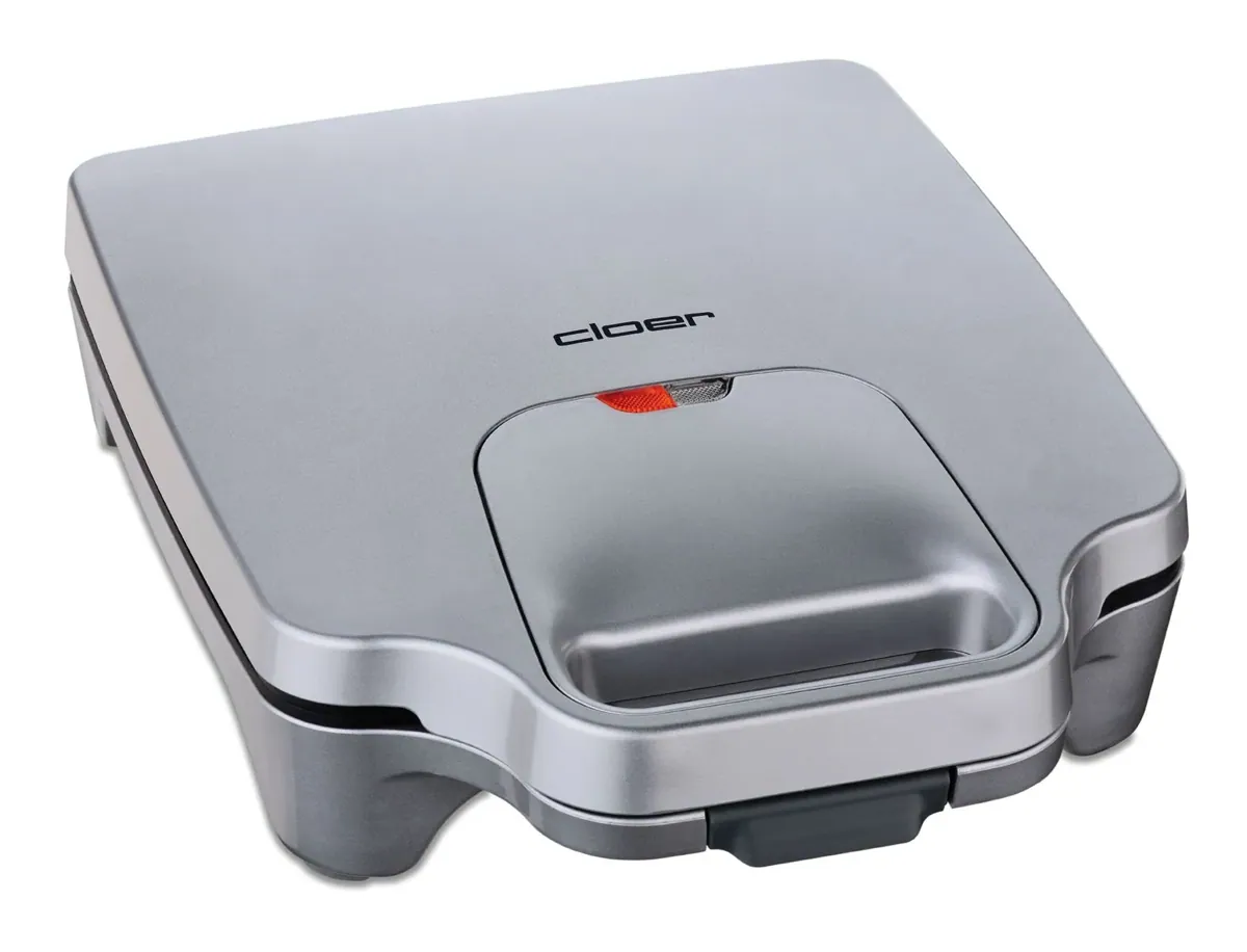 XXL Sandwichmaker 6269, Silber, 4 XXL Sandwiches, Diagonal geteilt
