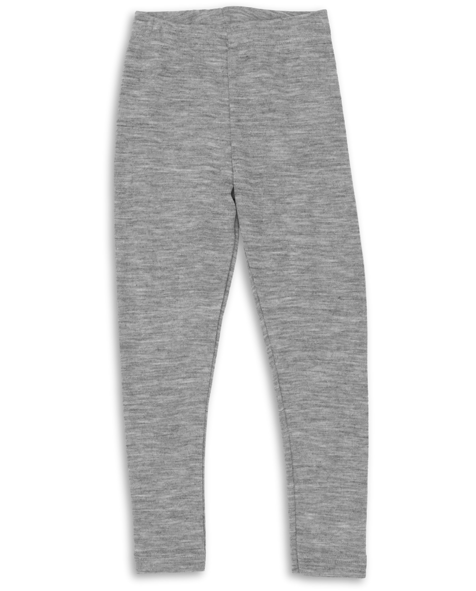 Engel Leggins Merinowolle | Hellgrau Melange