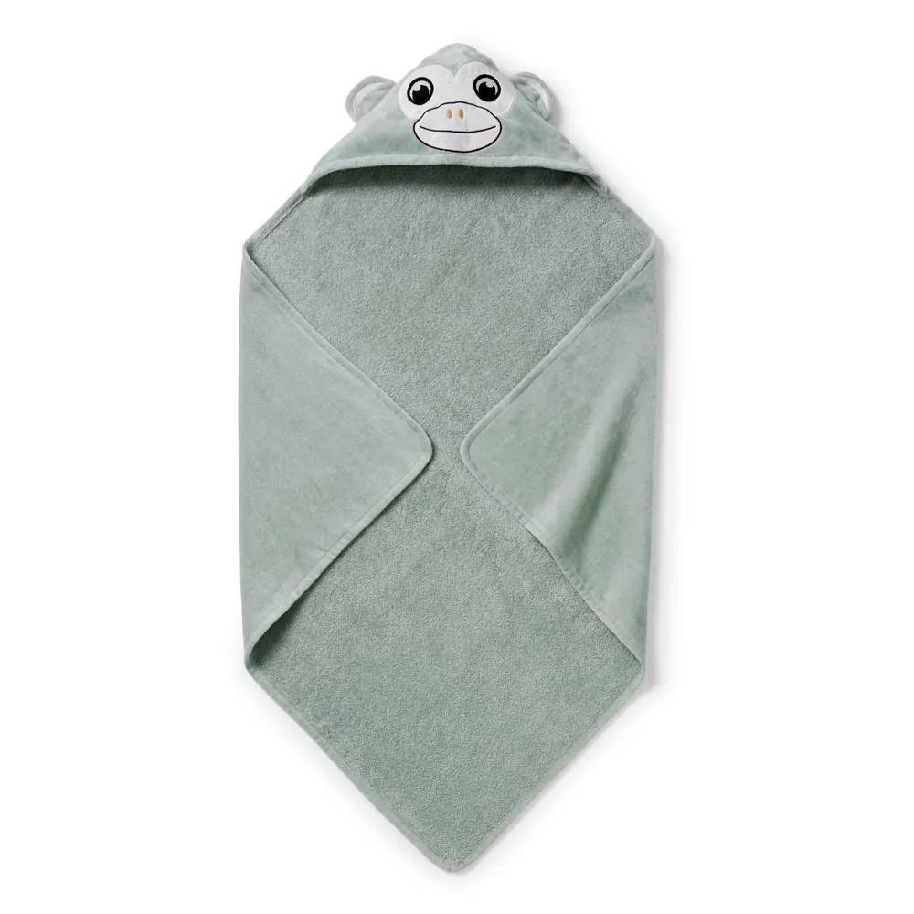 Kapuzen Badetuch Pebble Green