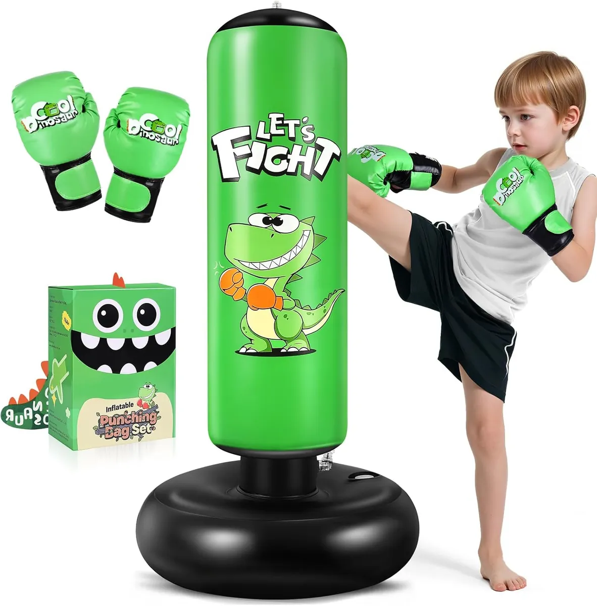 Boxsack-Set für Kinder, Grün