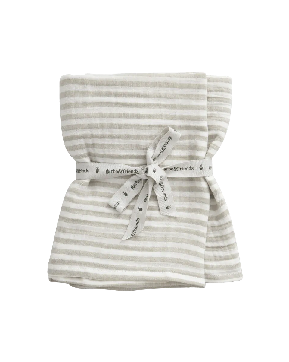 Garbo & Friends 2er Set Mulltücher Musselin Stripe Anjou