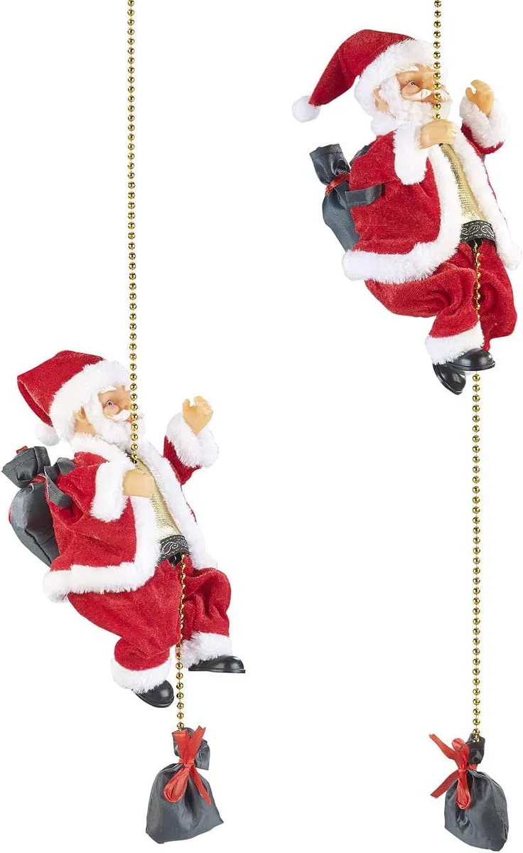 2er-Set Kletternder Weihnachtsmann