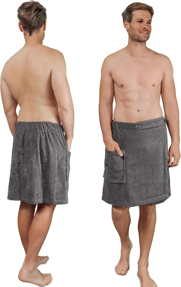 Premium Saunakilt Herren, Anthrazit