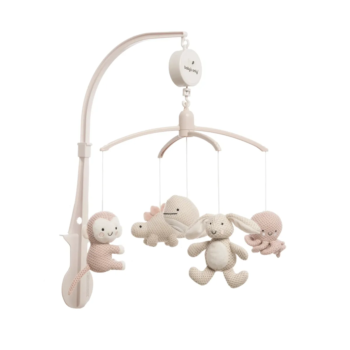 Baby's Only Musik Mobile Tierchen Altrosa/beige