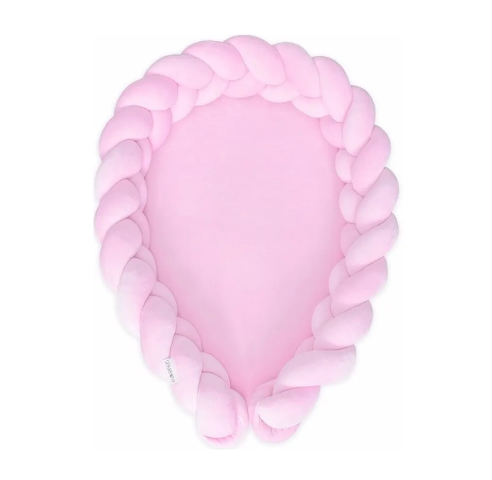 Babynest Bettschlange Babypink 2 in 1