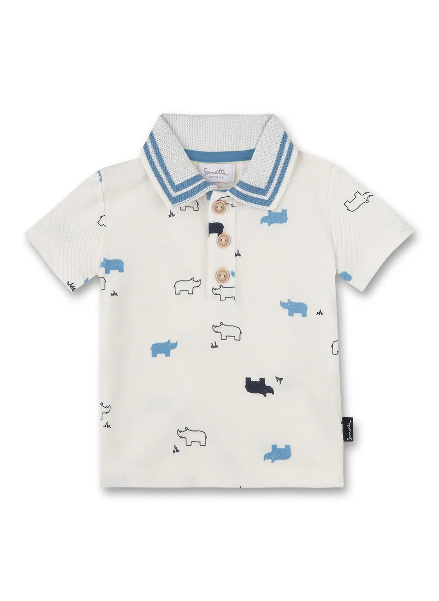 Sanetta Poloshirt Nashorn weiss