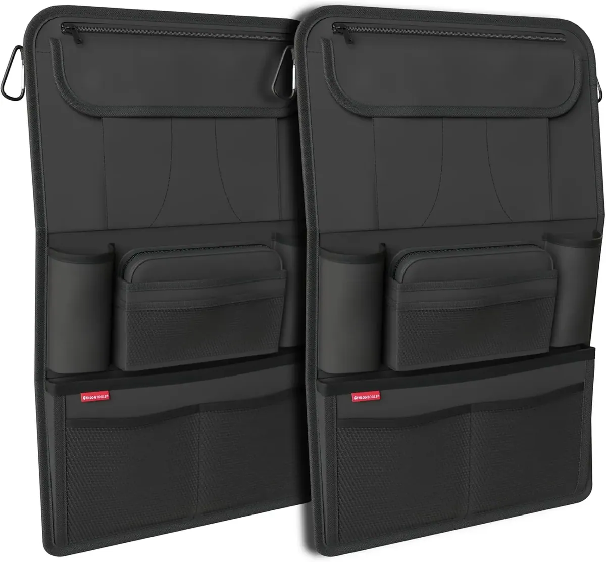 2er-Set Auto Rücksitz Organizer, Schwarz / 2er-sparset