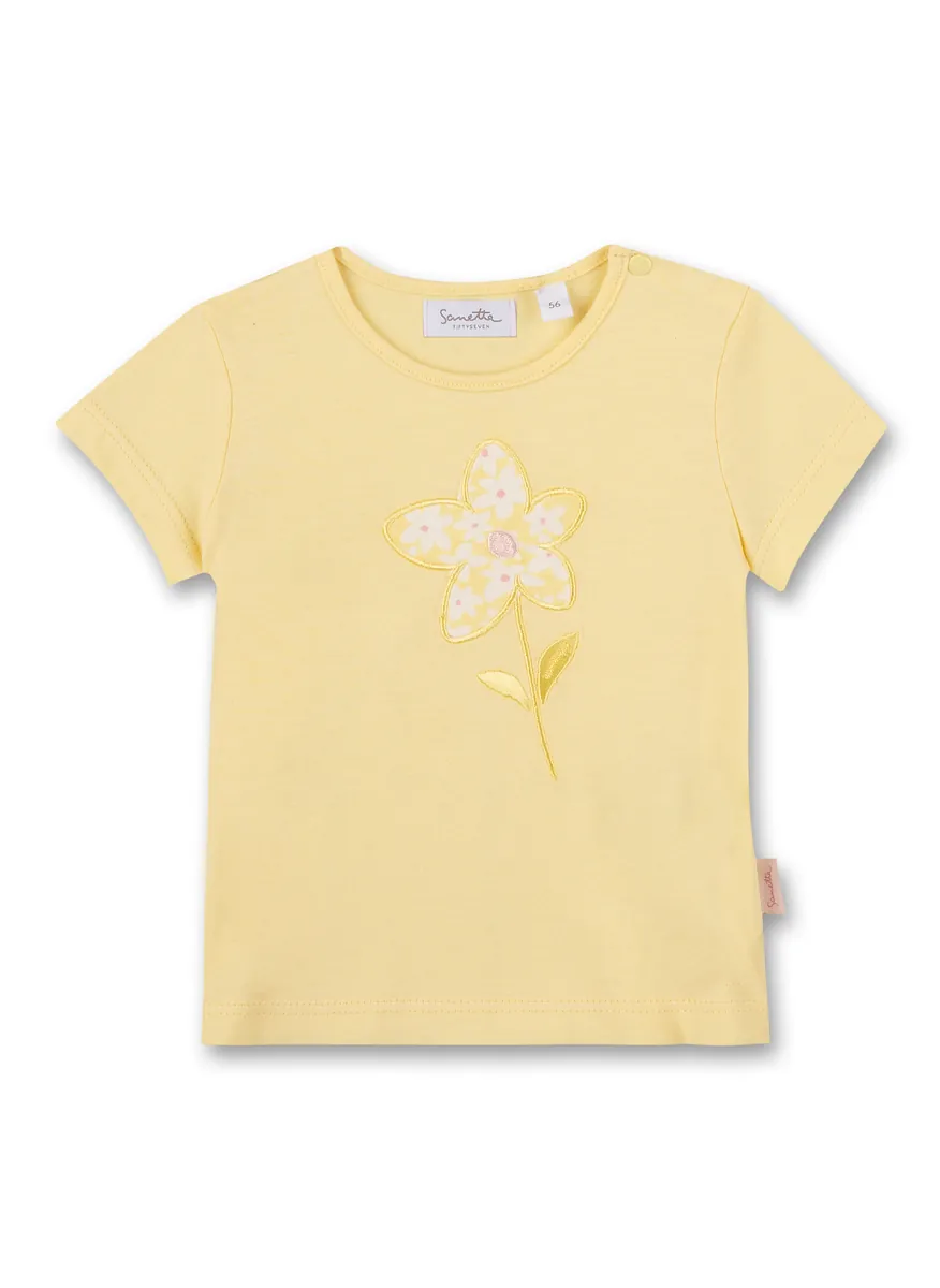 Sanetta T-Shirt Blume gelb