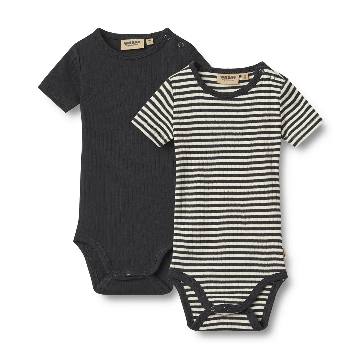 Wheat Body Rib "Spencer" Navy Stripe 2 Stück