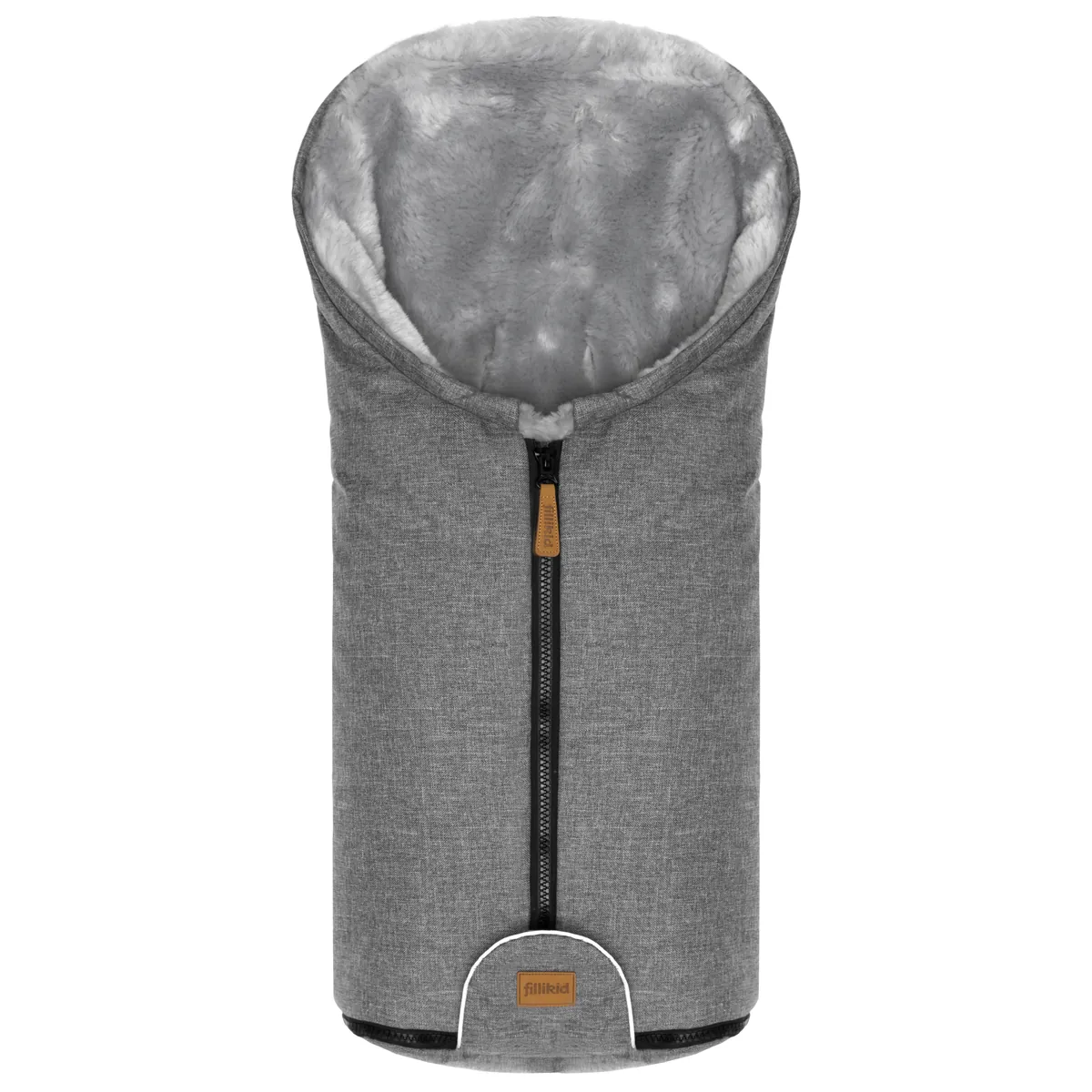Fillikid Winterfusssack Lammfell Gr. 0 Pamir Alpina grau