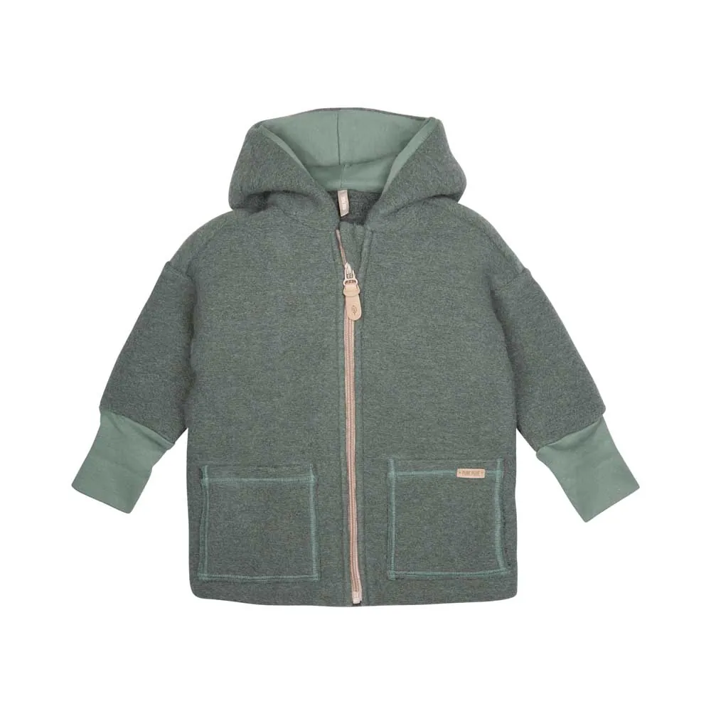 Pure Pure Wollwalk-Jacke - Salbei