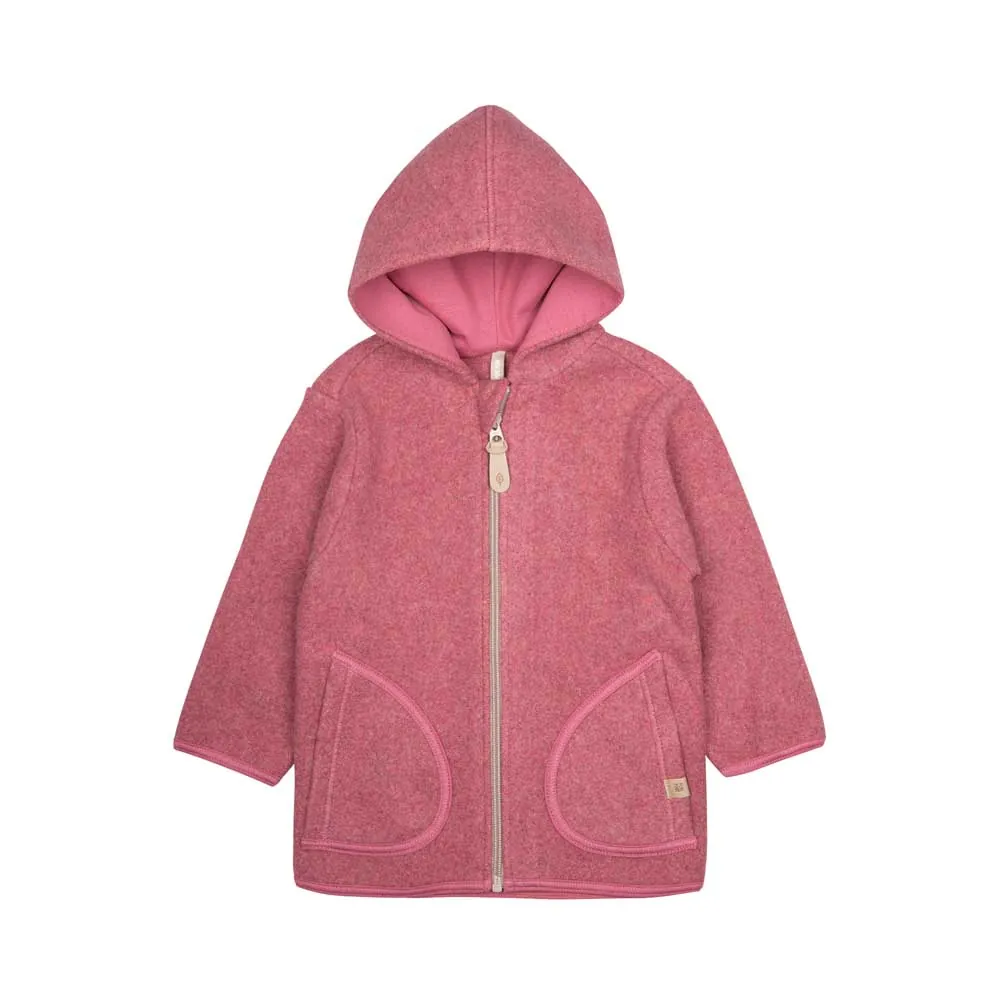 PurePure Baumwoll Fleecejacke - shadow rose