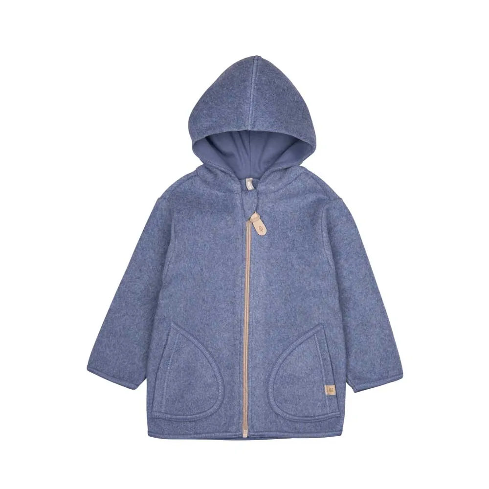 PurePure Baumwoll Fleecejacke - dark denim