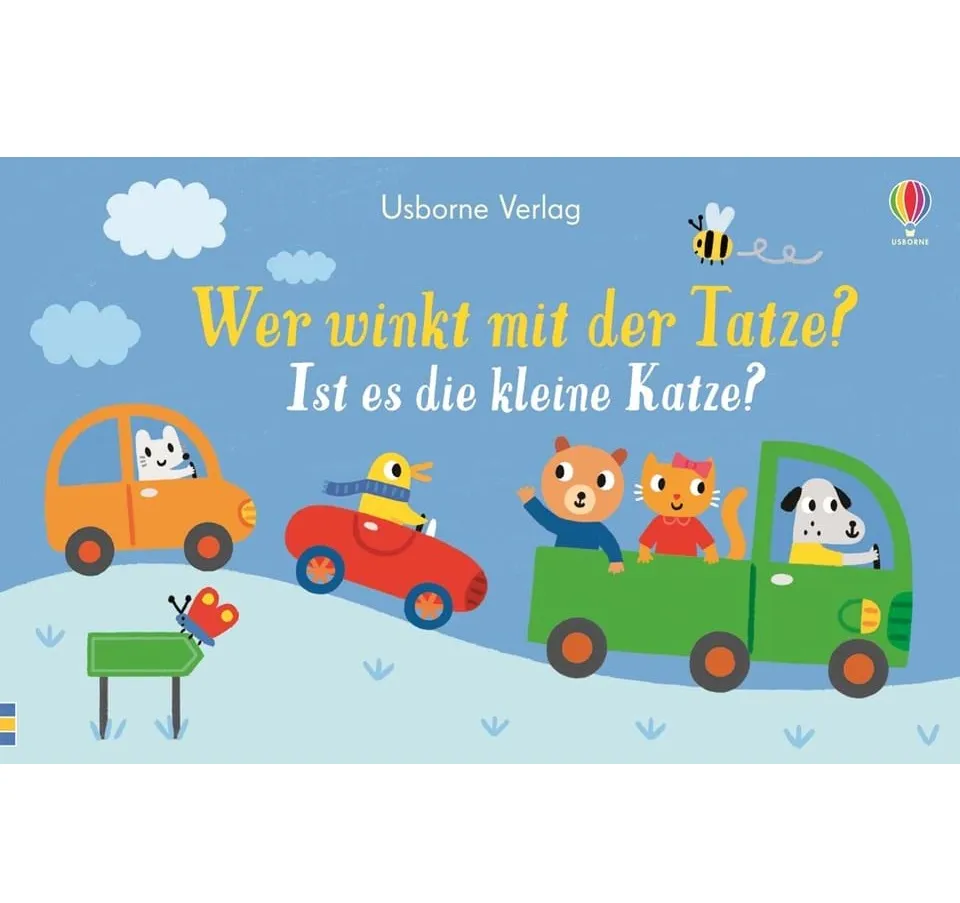 Wer winkt mit der Tatze? Ist es die kleine Katze?