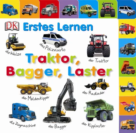 Erstes Lernen. Traktor, Bagger, Laster